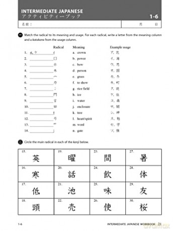 Intermediate Japanese Workbook - Michael L. Kluemper [KSIĄŻKA]