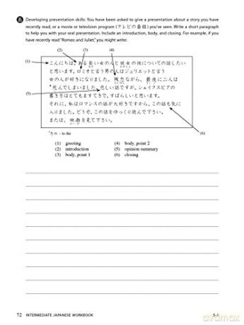 Intermediate Japanese Workbook - Michael L. Kluemper [KSIĄŻKA]