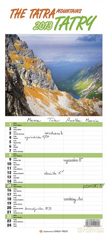 2013 Kalendarz Ws 2 Tatry Rodzinny Wieloplanszowy [KSIĄŻKA]