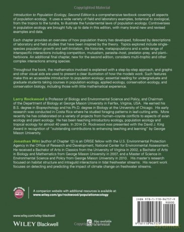 Introduction To Population Ecology [KSIĄŻKA]