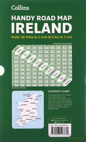 Ireland Handy Road Map - Collins Maps [KSIĄŻKA]