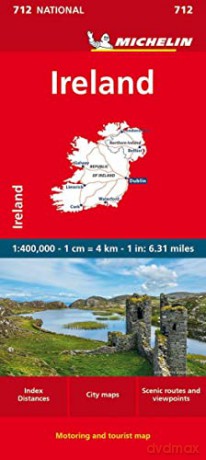 Ireland Michelin National Map 712 - Michelin [KSIĄŻKA]