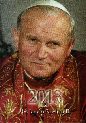 2013 Z Bł. Janem Pawłem Ii Czerwony [KSIĄŻKA]