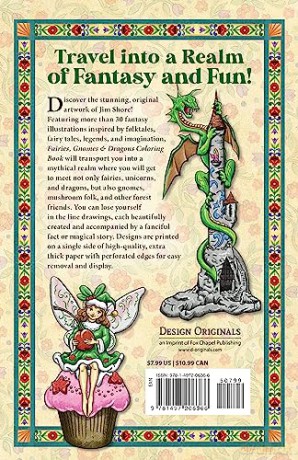 Jim Shore Fairies Unicorns Dragons Color - Jim Shore [KSIĄŻKA]