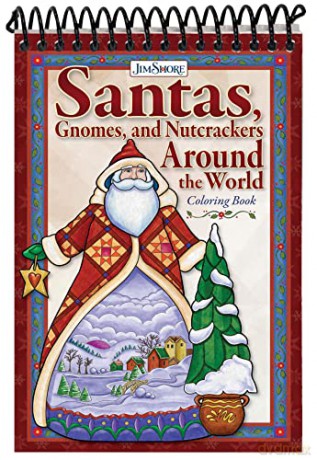 Jim Shore Santas Around/World Coloring B - Jim Shore [KSIĄŻKA]