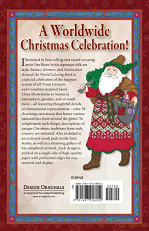 Jim Shore Santas Around/World Coloring B - Jim Shore [KSIĄŻKA]