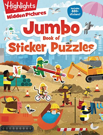Jumbo Bk Sticker Puzzles - Highlights [KSIĄŻKA]