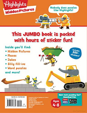 Jumbo Bk Sticker Puzzles - Highlights [KSIĄŻKA]