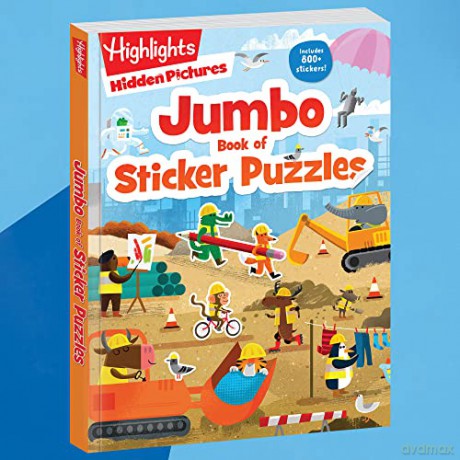Jumbo Bk Sticker Puzzles - Highlights [KSIĄŻKA]
