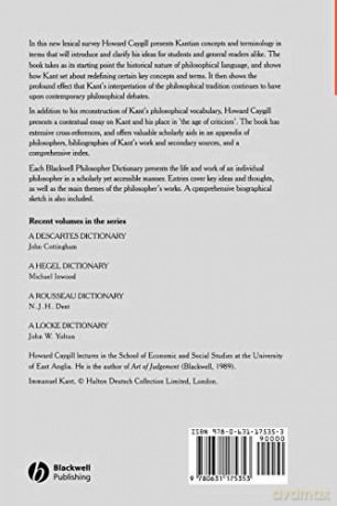 Kant Dictionary - Howard Caygill [KSIĄŻKA]