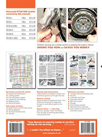 Kawasaki Z750 And Z1000 Service And Rep [KSIĄŻKA]