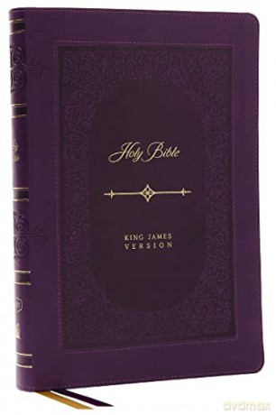 Kjv Bible Giant Print Thinline Bible Vin [KSIĄŻKA]