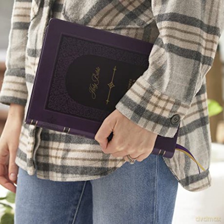 Kjv Bible Giant Print Thinline Bible Vin [KSIĄŻKA]