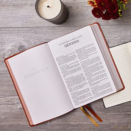 Kjv Bible Giant Print Thinline Bible Vin [KSIĄŻKA]
