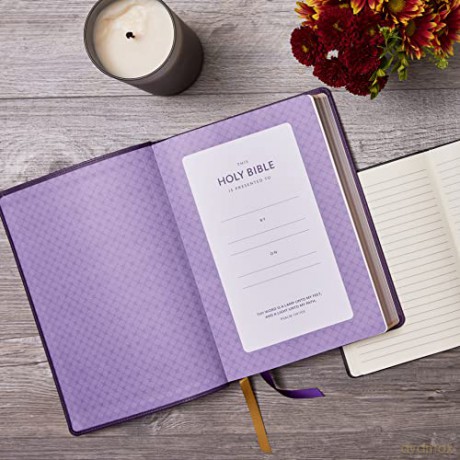 Kjv Bible Giant Print Thinline Bible Vin [KSIĄŻKA]