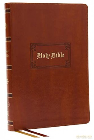 Kjv Bible Giant Print Thinline Bible Vin [KSIĄŻKA]