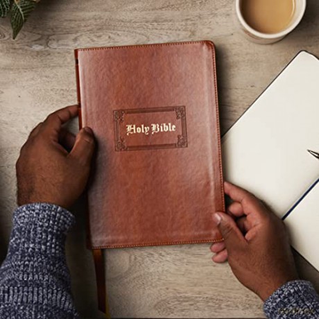 Kjv Bible Giant Print Thinline Bible Vin [KSIĄŻKA]