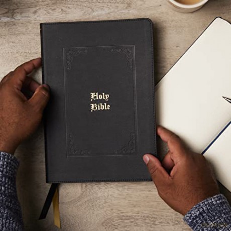 Kjv Bible Giant Print Thinline Bible Vin [KSIĄŻKA]