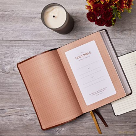 Kjv Bible Giant Print Thinline Bible Vin [KSIĄŻKA]