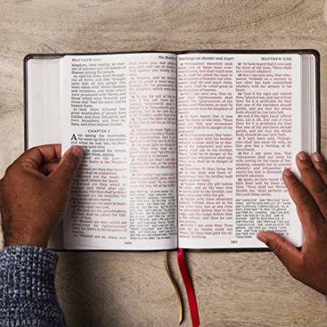Kjv Holy Bible Super Giant Print Referen [KSIĄŻKA]