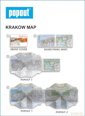Krakow Popout Map - Popout Maps [KSIĄŻKA]