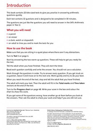 Ks1 Sats Arithmetic 10minute Tests - M Mills [KSIĄŻKA]