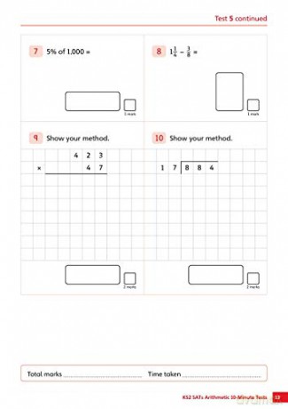 Ks2 Sats Arithmetic 10minute Tests - M Mills [KSIĄŻKA]