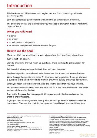 Ks2 Sats Arithmetic 10minute Tests - M Mills [KSIĄŻKA]