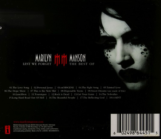 Marilyn Manson: Lest We Forget [CD]+[DVD]