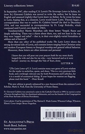 Latin Letters Of C.S. Lewis - C.S. Lewis [KSIĄŻKA]