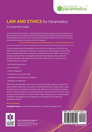 Law And Ethics For Paramedics 2e - Georgina Eaton [KSIĄŻKA]