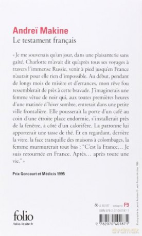 Le Testament Francais - Andrei Makine [KSIĄŻKA]