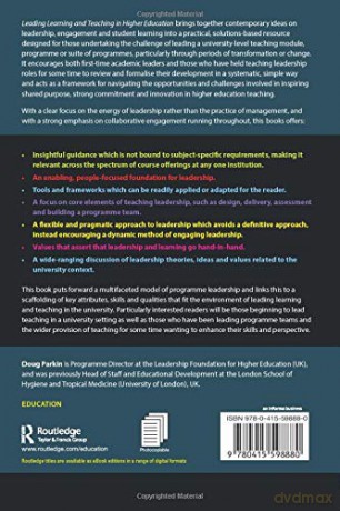 Leading Learning Teaching In Higher Educ - Doug Parkin [KSIĄŻKA]