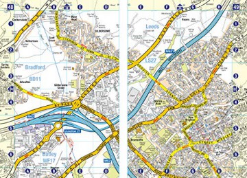 Leeds A Z Super Scale Stree Pb [KSIĄŻKA]