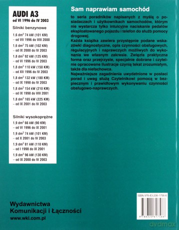 Audi A3 Od Vi 1996 Do iv 2003 - Etzold H.R. [KSIĄŻKA]