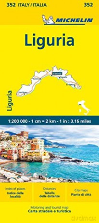 Liguria Michelin Local Map 352 [KSIĄŻKA]