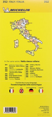 Liguria Michelin Local Map 352 [KSIĄŻKA]