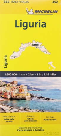 Liguria Michelin Local Map 352 [KSIĄŻKA]