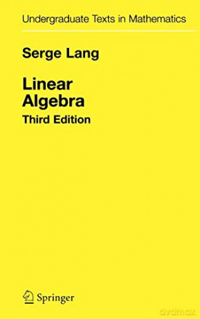 Linear Algebra - Lang Serge [KSIĄŻKA]