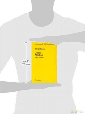 Linear Algebra - Lang Serge [KSIĄŻKA]