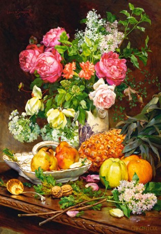 CASTOR 1500 Copy of: Roses in a Vase in a Porcelain Bowl... C-151202-2 [PUZZLE]