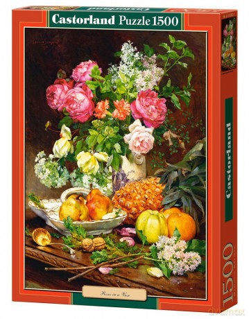 CASTOR 1500 Copy of: Roses in a Vase in a Porcelain Bowl... C-151202-2 [PUZZLE]