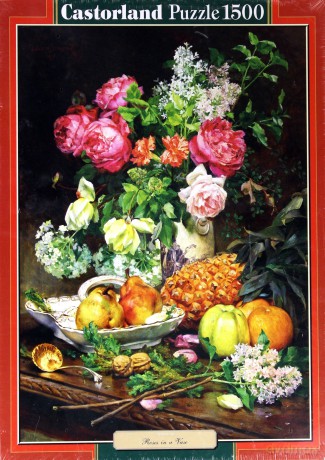 CASTOR 1500 Copy of: Roses in a Vase in a Porcelain Bowl... C-151202-2 [PUZZLE]