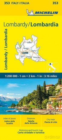 Lombardia Michelin Local Map 353 - Michelin [KSIĄŻKA]