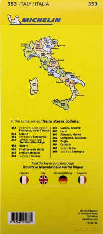 Lombardia Michelin Local Map 353 - Michelin [KSIĄŻKA]