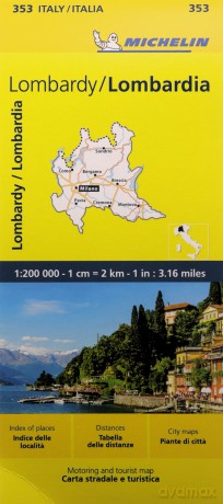 Lombardia Michelin Local Map 353 - Michelin [KSIĄŻKA]