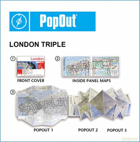London Triple Popout Map [KSIĄŻKA]