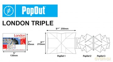 London Triple Popout Map [KSIĄŻKA]