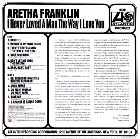 Aretha Franklin: I Never Loved A Man The Way I [Winyl]