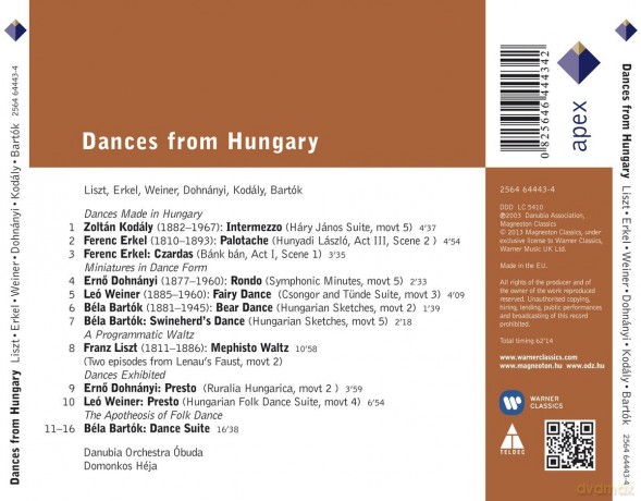 Heja,Domonkos/Danubia Orchestr: Various: Dances From Hungary [CD]